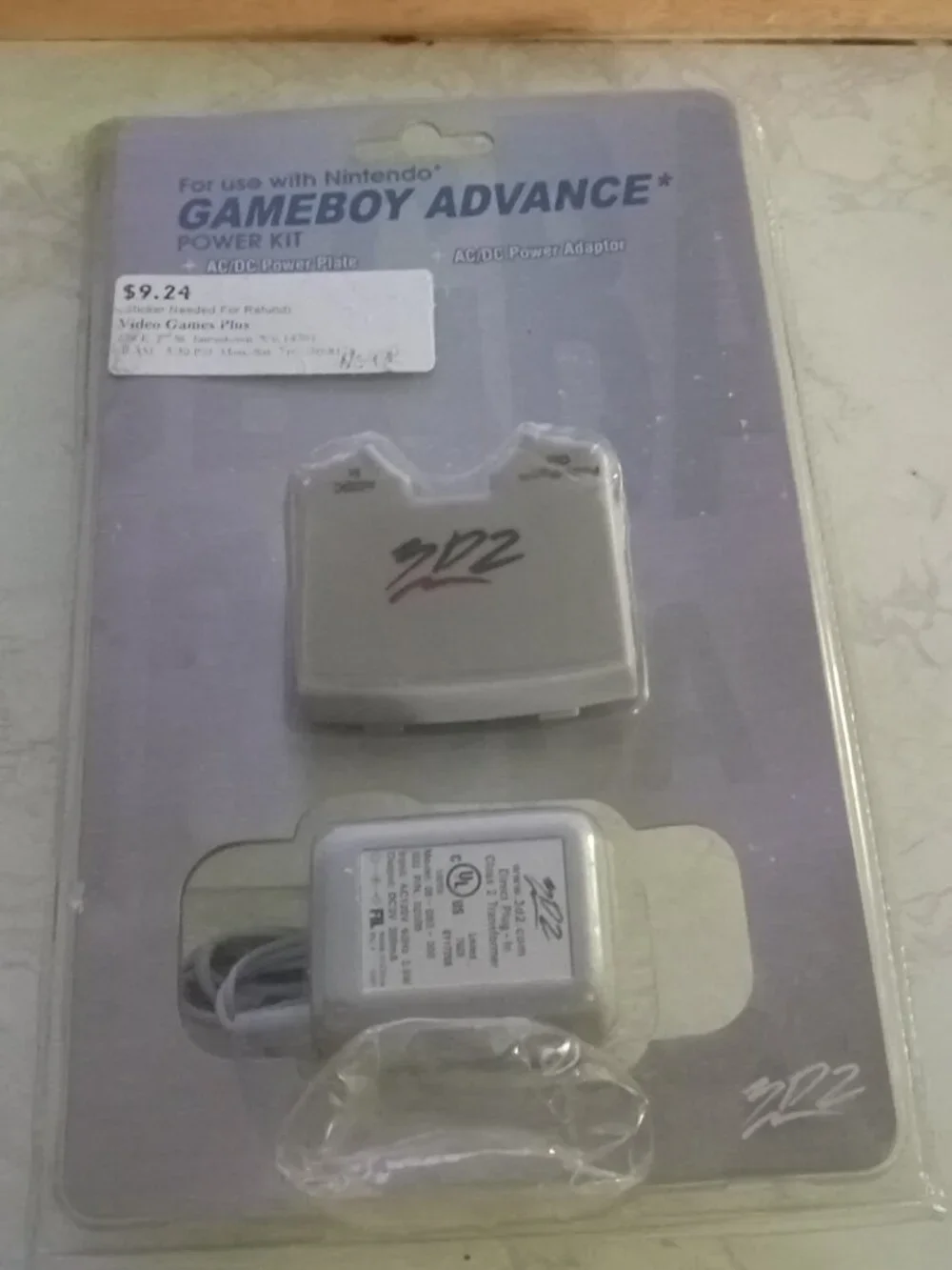 Gameboy Advance NEW Power Cord 3D2 AC Adapter Cable